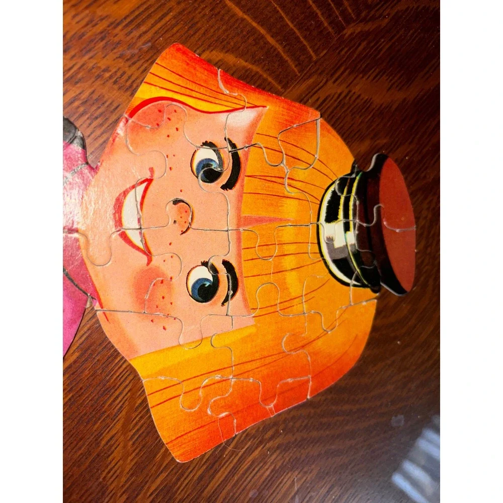 Vintage 1960s HG Toys L'il Dutch Boy Giant Shaped Jigsaw Puzzle